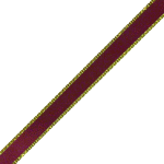 Burgundy with Gold Edge Ribbon